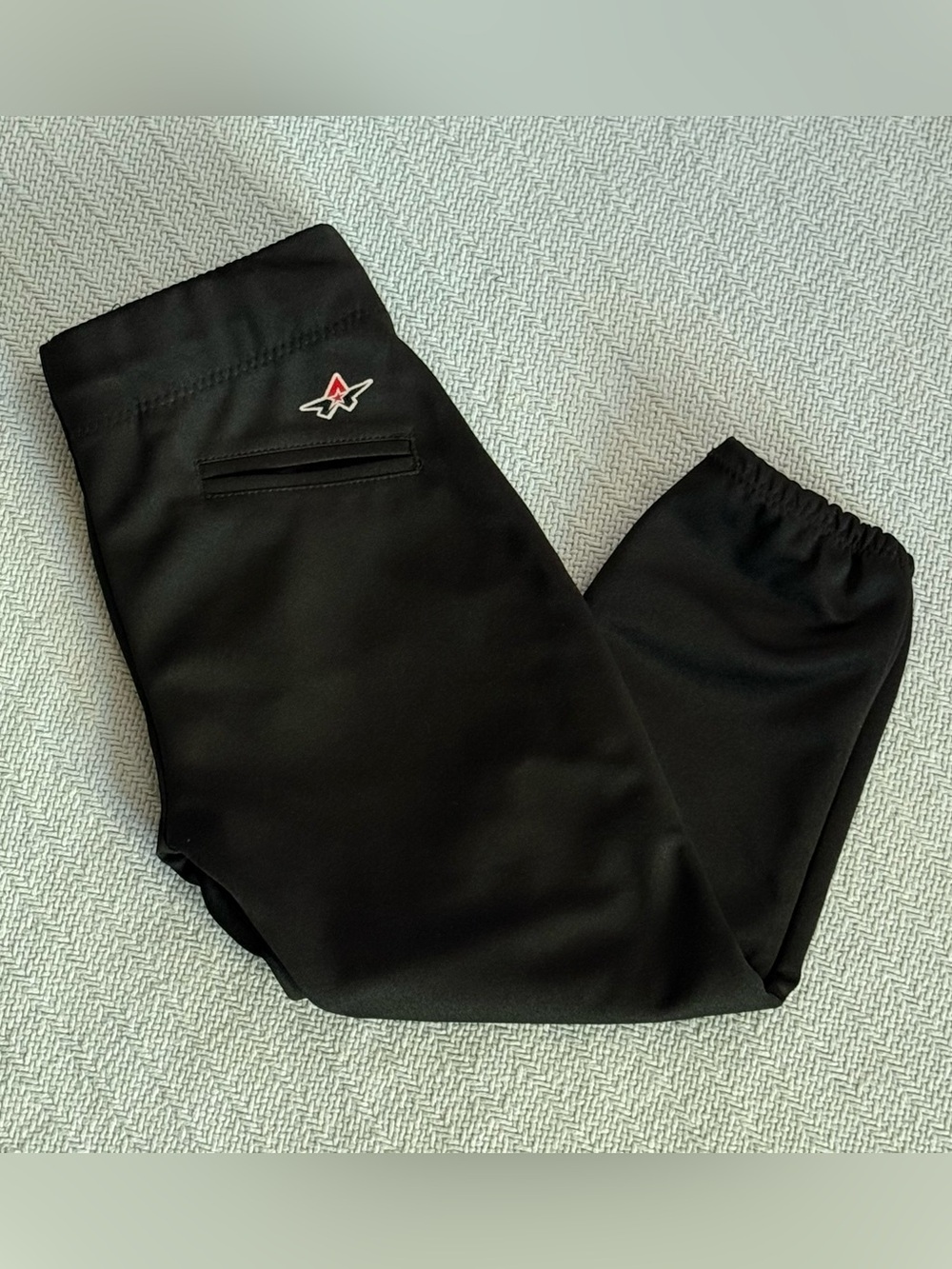 Black Athletic Softball Baseball Pants Girls Boys Youth Large Alleson